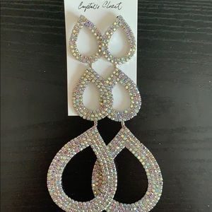 Rhinestone earrings